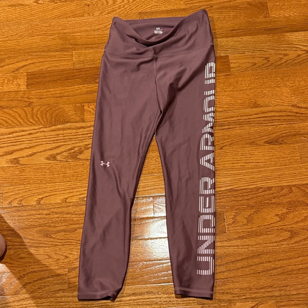 Under Armour Mauve Leggings with Bold Logo